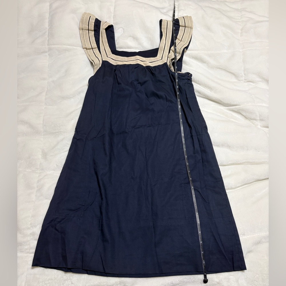 Marc Jacobs Navy blue flutter sleeve dress